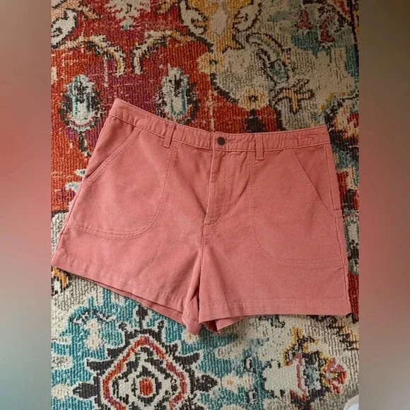 Patagonia Pink Corduroy Shorts Stand Up Size 18 - Picture 3 of 9